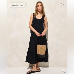 J.Crew Airy gauze tiered maxi dress (worn once)